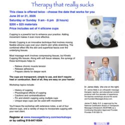 Massage Cupping - Clive, Iowa - June 20 or 21, 2026